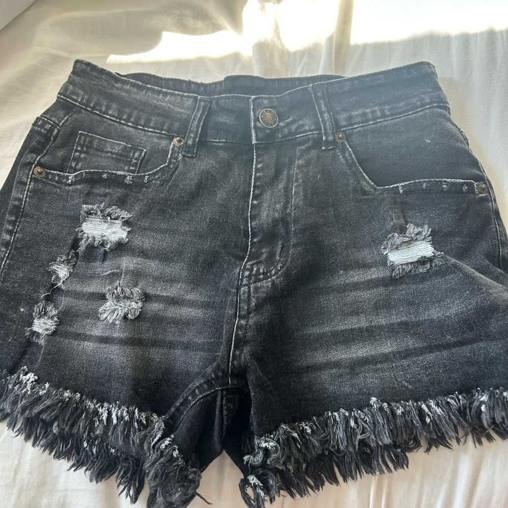 Black amazon jean shorts